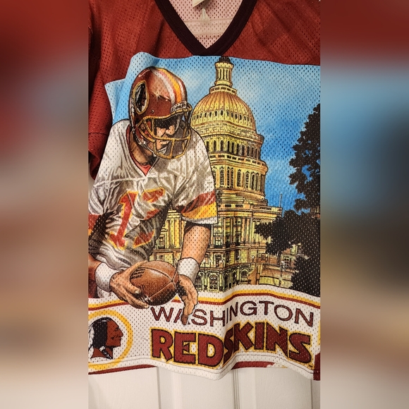 Vtg Washington Redskins Jersey Double-Sided Big Graphic by CCM Men's S/M - Picture 3 of 4